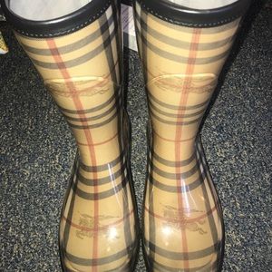 Burberry Rain boots.